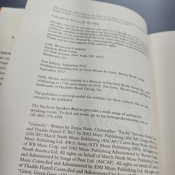 THE CASUAL VACANCY by J. K. Rowling 2012 HC/DJ ~ 1st Edition - Picture 6 of 11